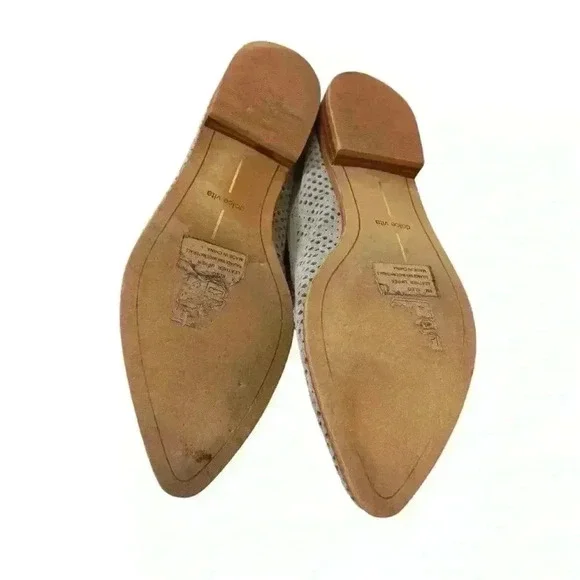 Dolce Vita Kleo Perforated Suede Taupe Loafers size 8 EUC - Picture 8 of 10